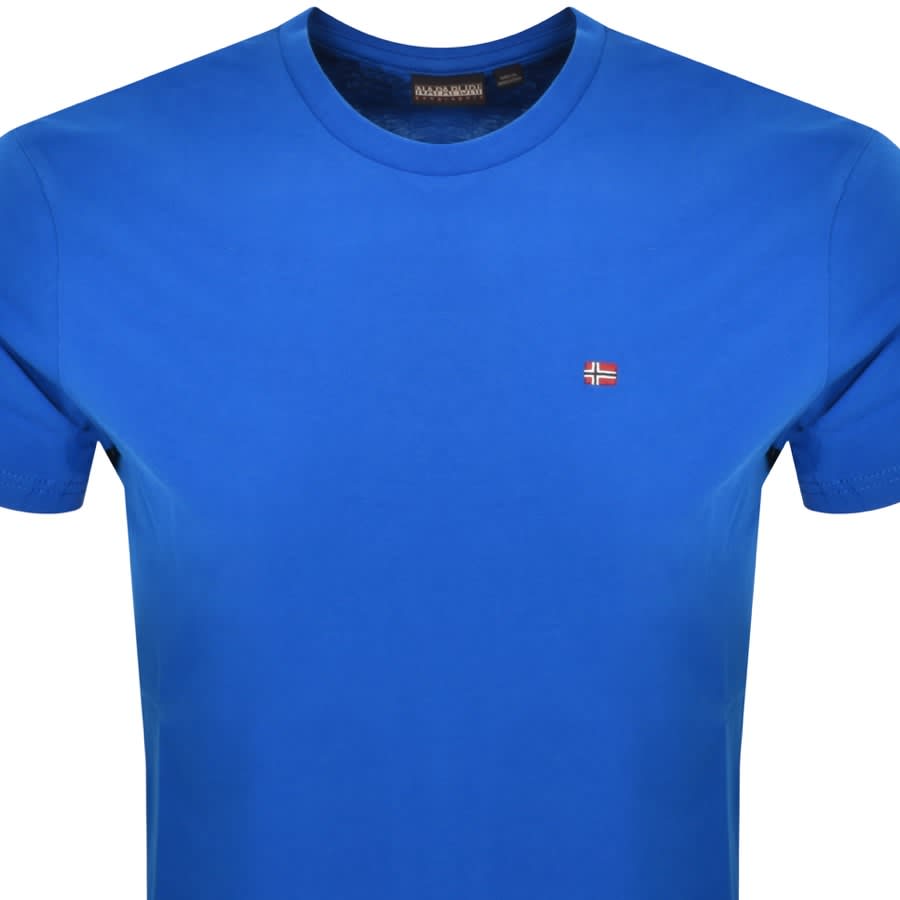 Image number 2 for Napapijri Salis Logo T Shirt Blue