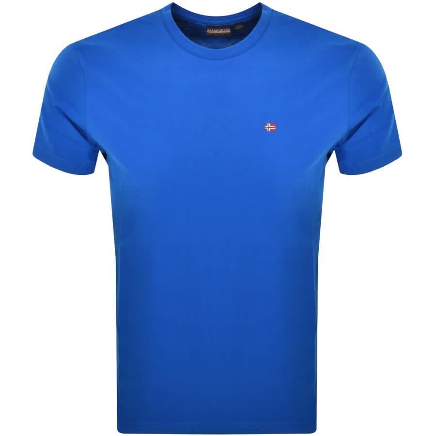Image number 1 for Napapijri Salis Logo T Shirt Blue