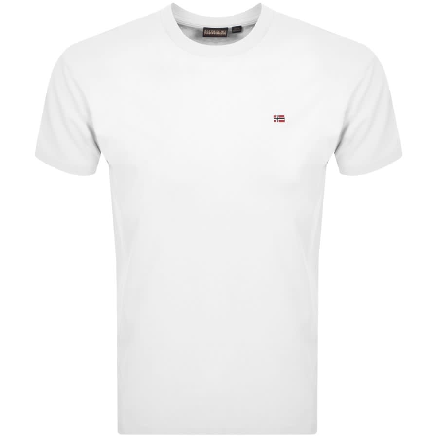 Image number 1 for Napapijri Salis Logo T Shirt White