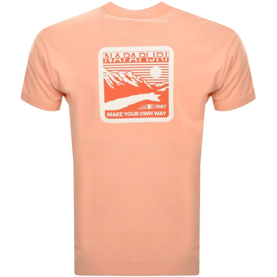 Image number 3 for Napapijri S Gouin T Shirt Orange
