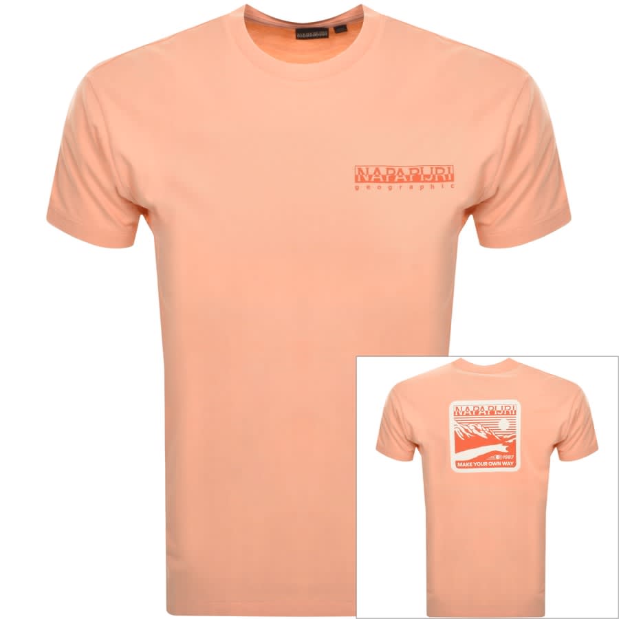 Image number 1 for Napapijri S Gouin T Shirt Orange