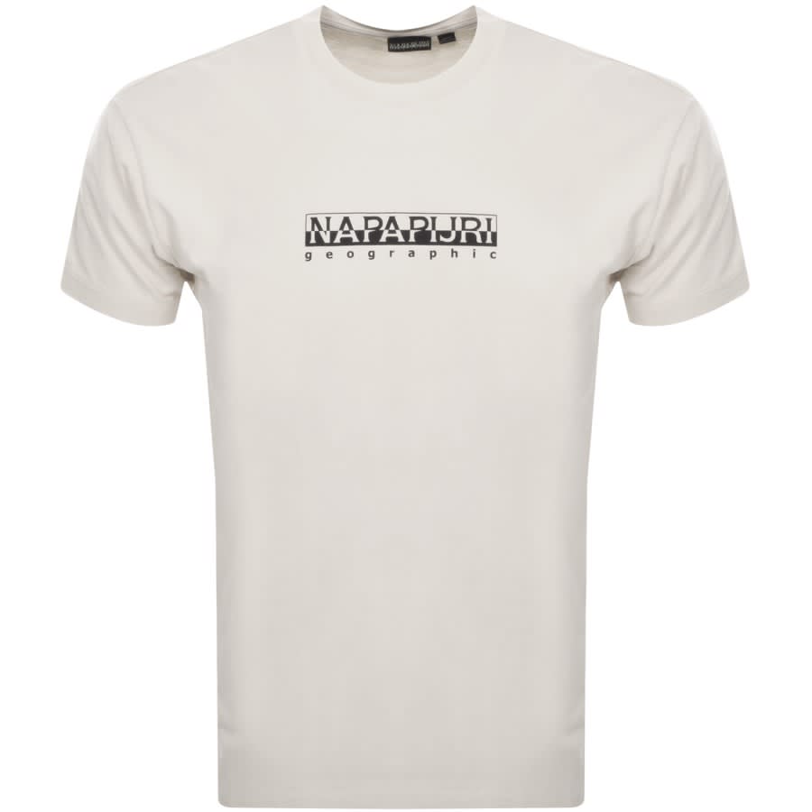 Image number 1 for Napapijri S Box Short Sleeve T Shirt White