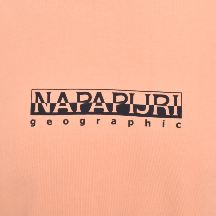 Image number 3 for Napapijri S Box Short Sleeve T Shirt Orange