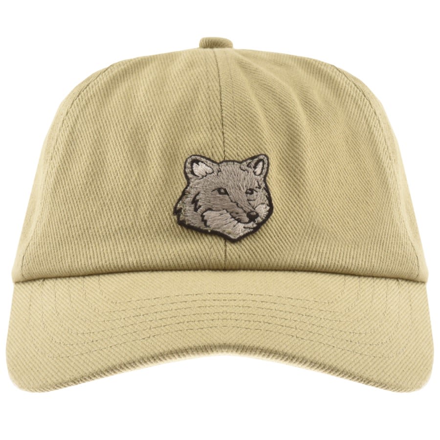 Image number 1 for Maison Kitsune Bold Fox Head Cap Green