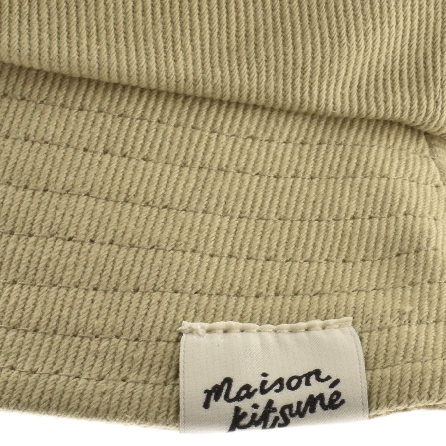 Image number 4 for Maison Kitsune Bold Fox Head Bucket Hat Green