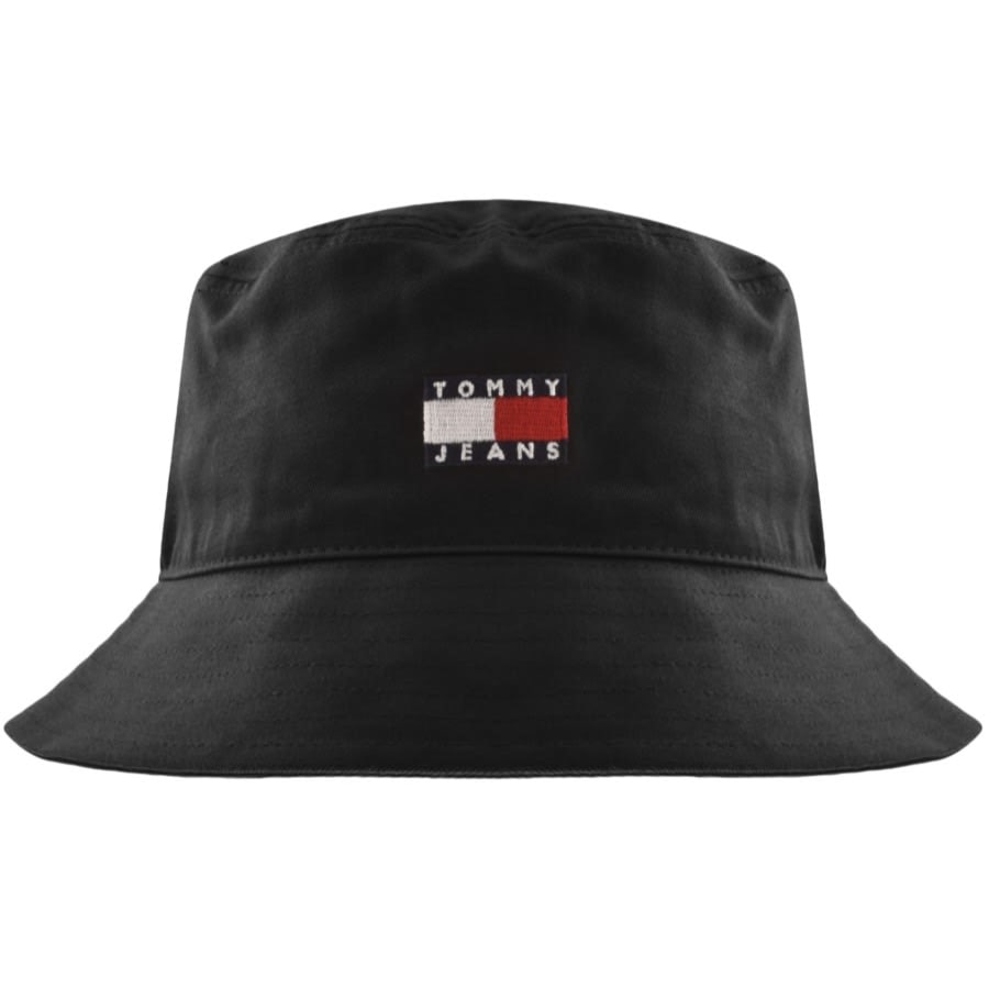 Image number 1 for Tommy Jeans Flag Bucket Hat Black