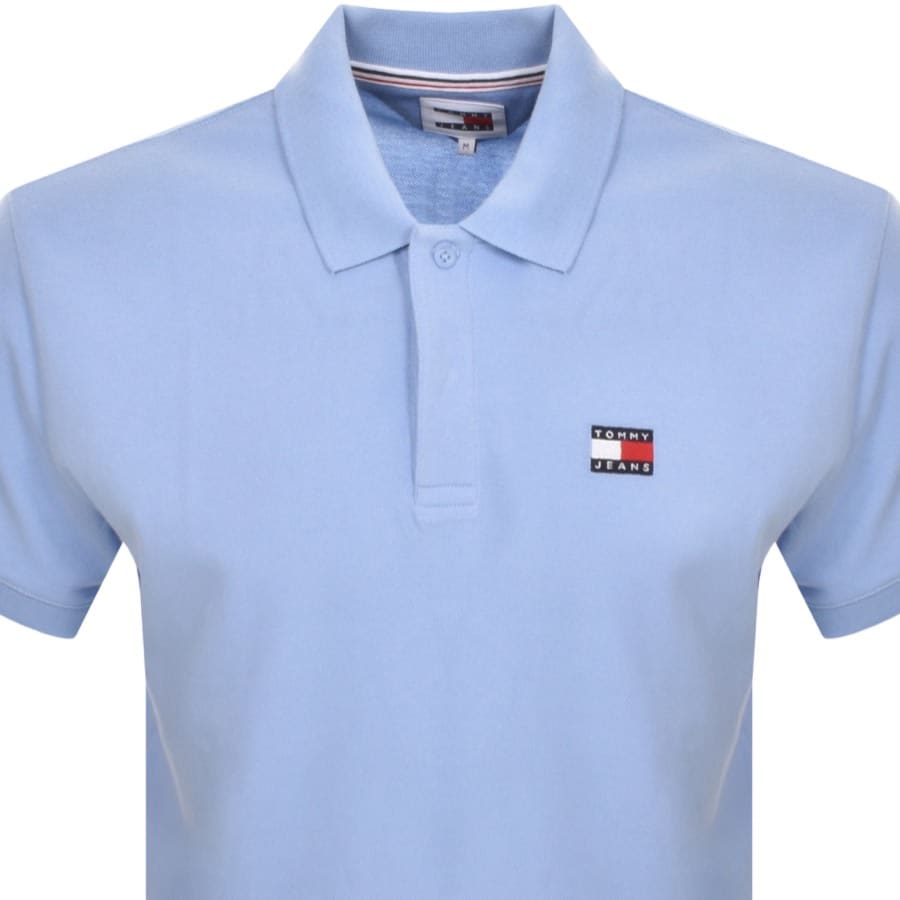 Image number 2 for Tommy Jeans Polo T Shirt Blue