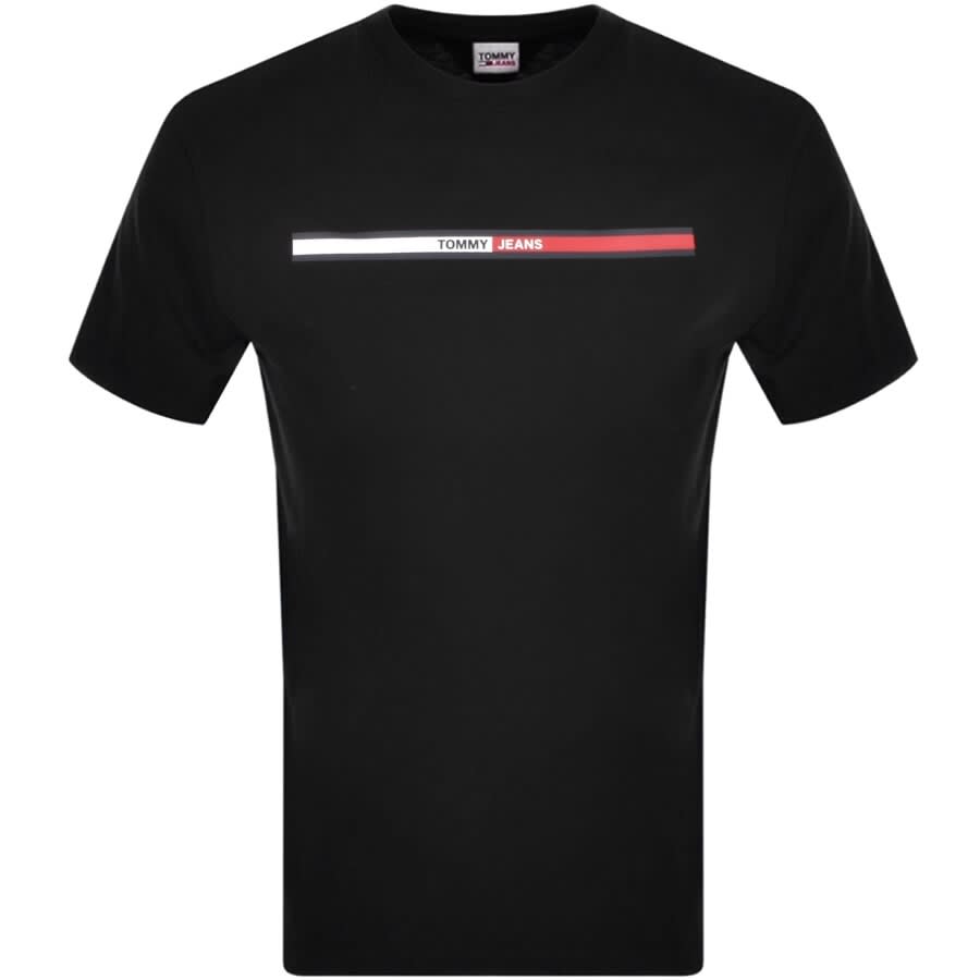 Image number 1 for Tommy Jeans Essential Logo T Shirt Black