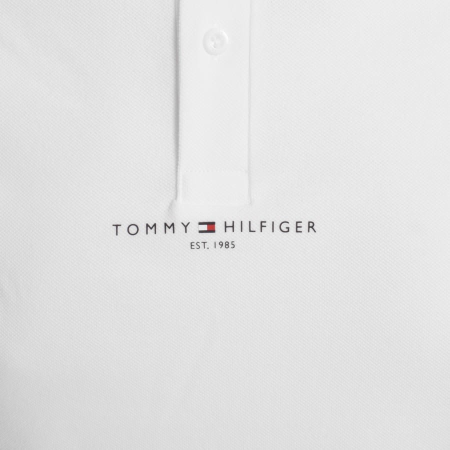 Image number 3 for Tommy Hilfiger Logo Tipped Polo T Shirt White