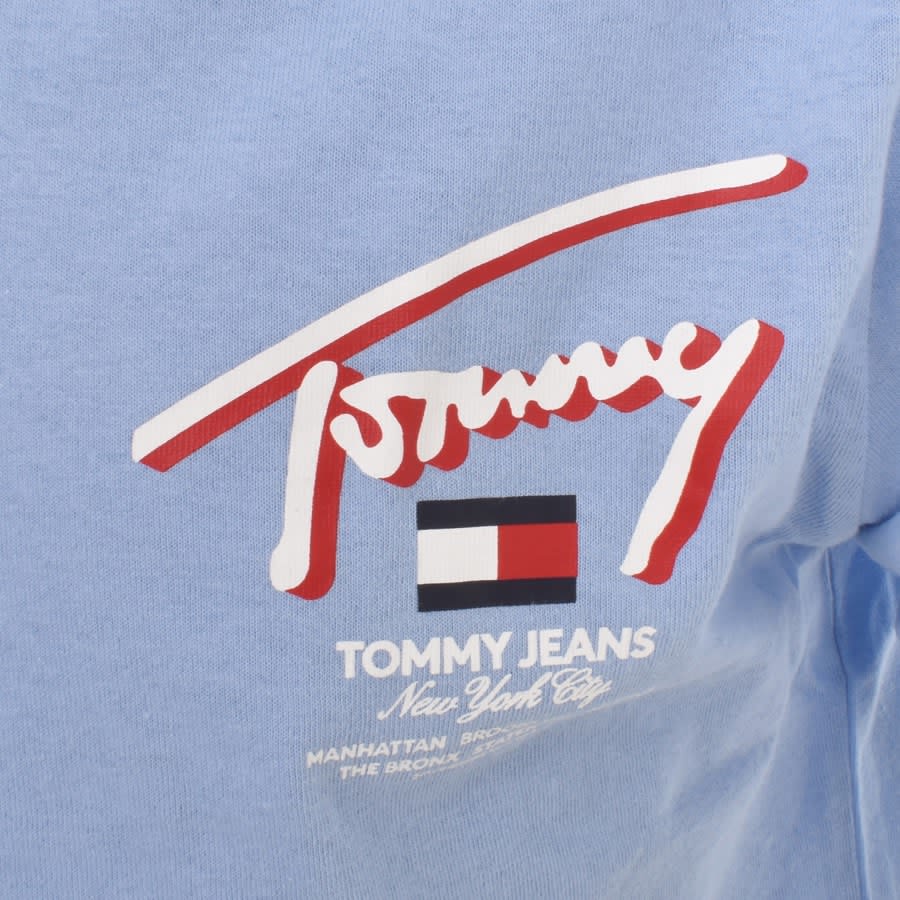 Image number 3 for Tommy Jeans 3D Street T Shirt Blue