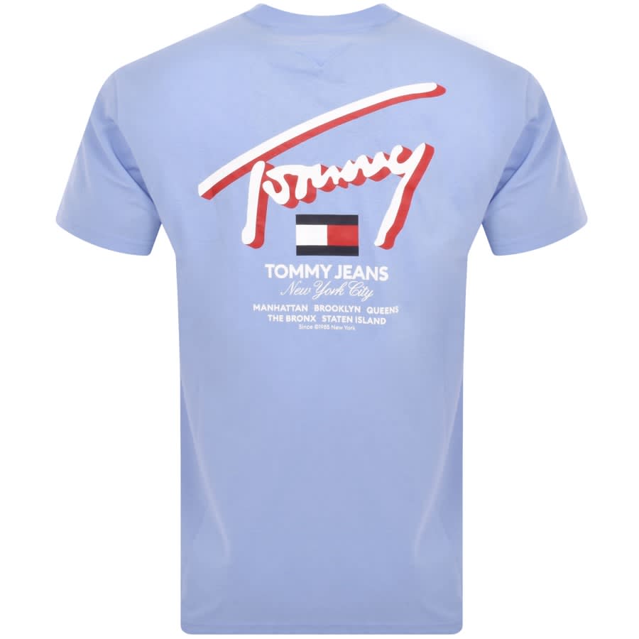 Image number 4 for Tommy Jeans 3D Street T Shirt Blue
