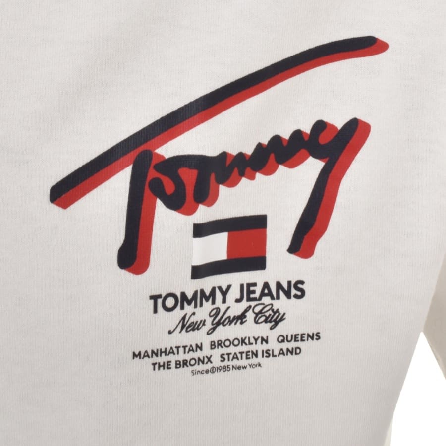 Image number 3 for Tommy Jeans 3D Street T Shirt White