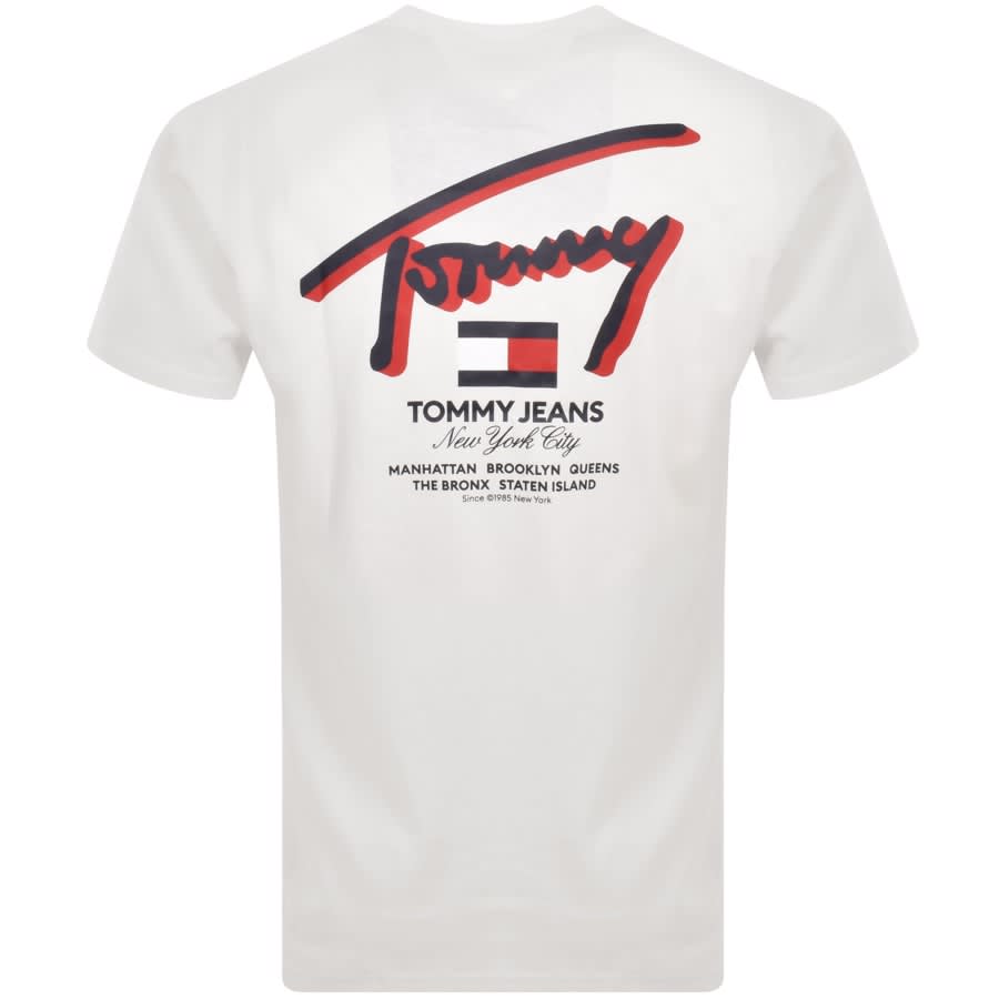 Image number 4 for Tommy Jeans 3D Street T Shirt White