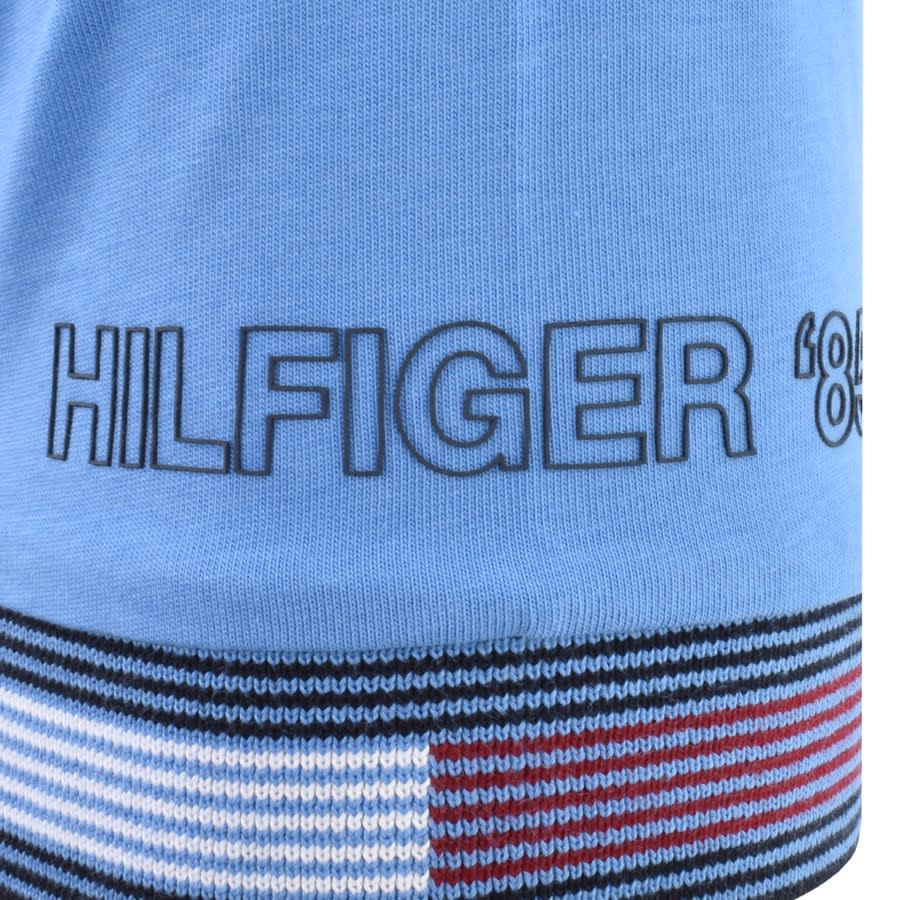 Image number 4 for Tommy Hilfiger Flag Cuff T Shirt Blue