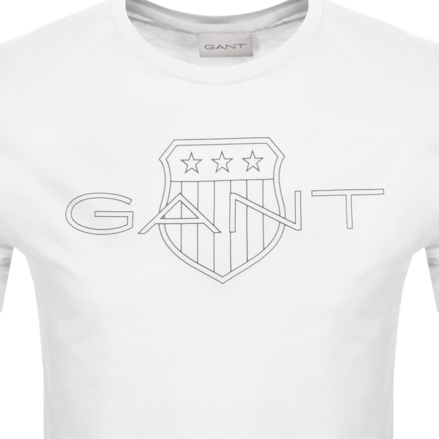 Image number 3 for Gant Logo T Shirt White
