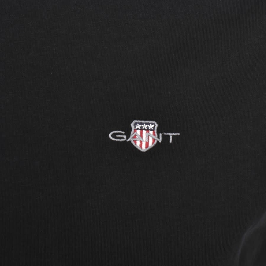 Image number 3 for Gant Regular Shield T Shirt Black
