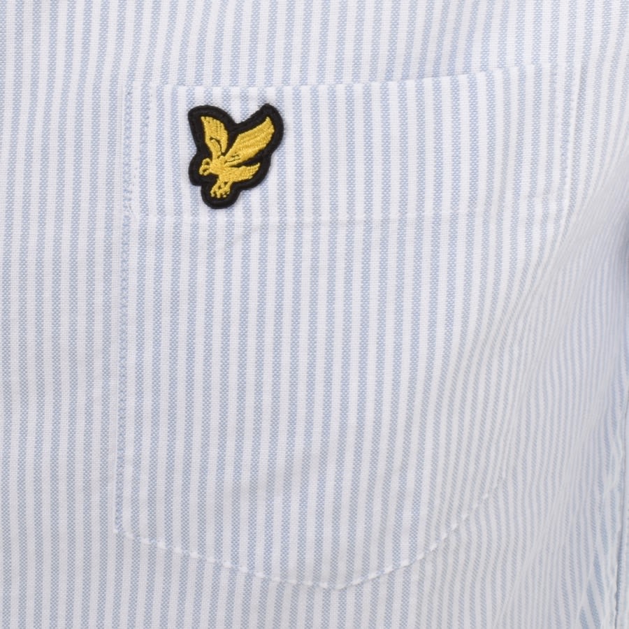 Image number 3 for Lyle And Scott Stripe Oxford Shirt Blue