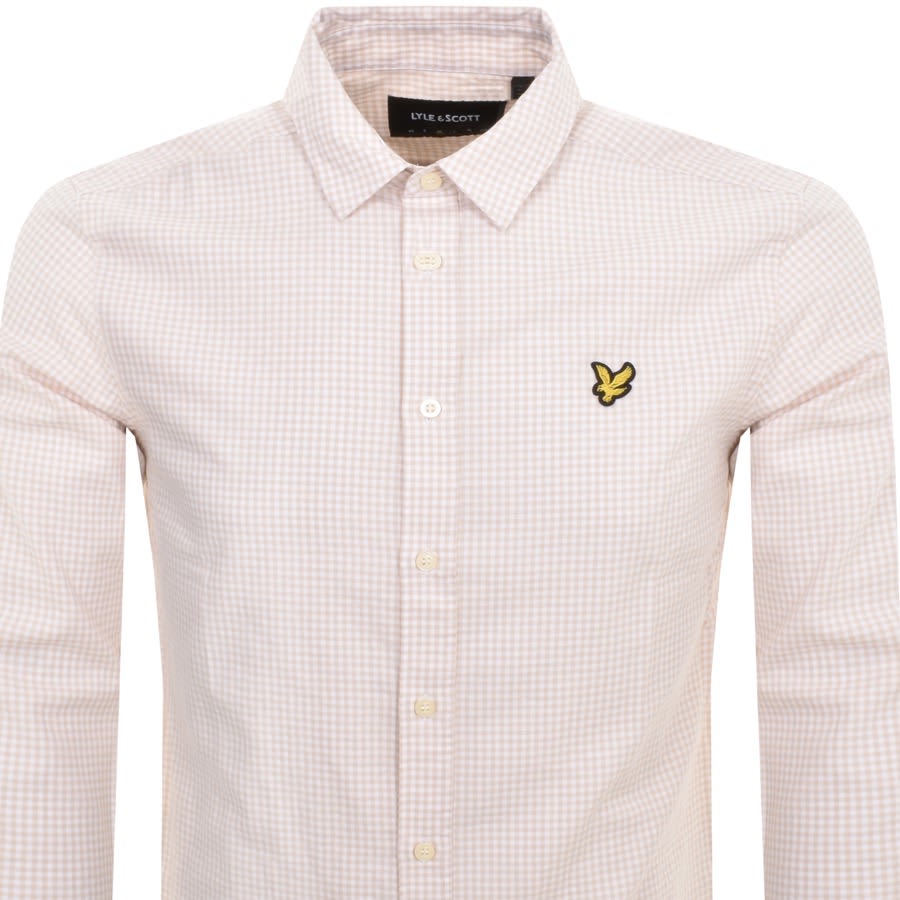 Image number 2 for Lyle And Scott Sheperd Check Shirt White