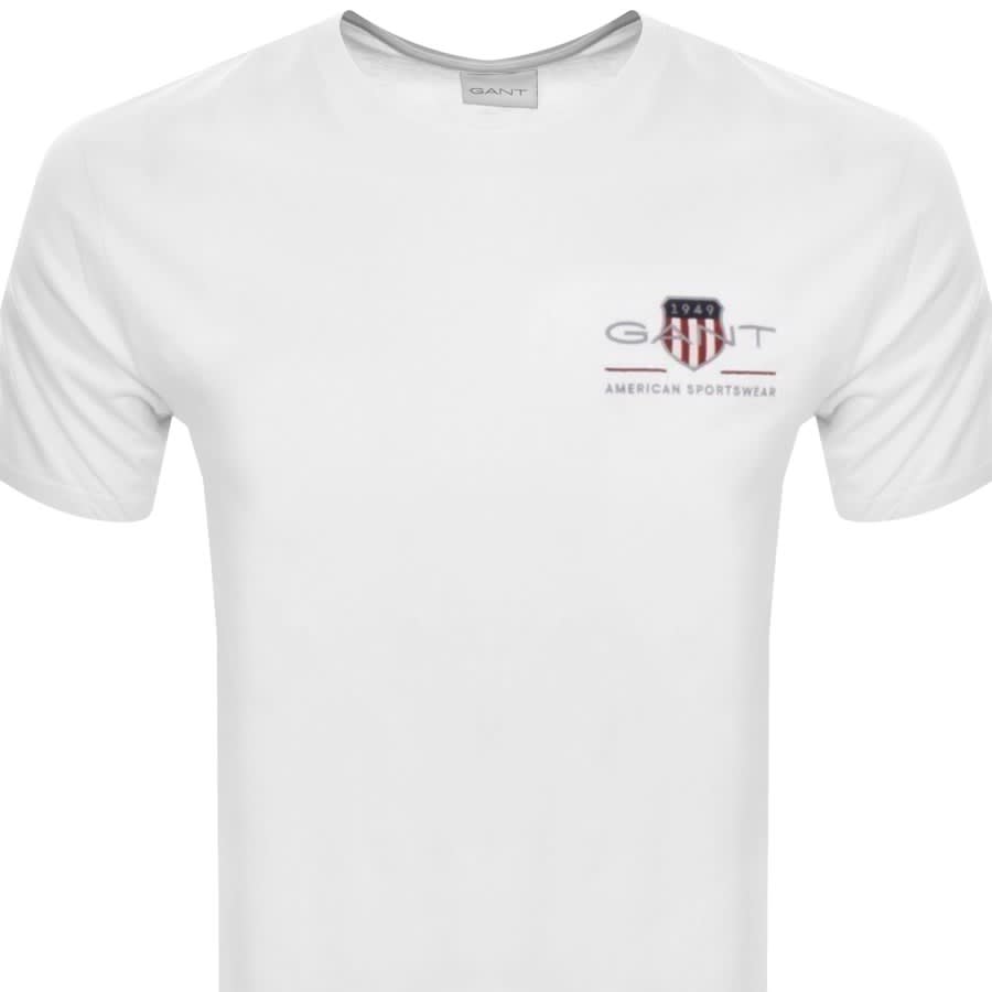 Image number 2 for Gant Original Archive Crest T Shirt White
