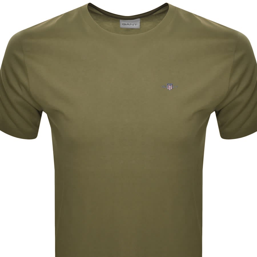 Image number 2 for Gant Regular Shield T Shirt Green