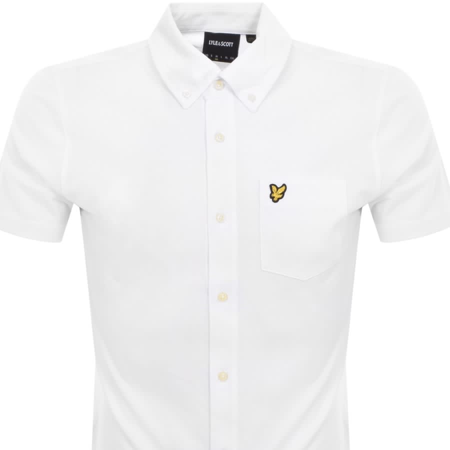 Image number 2 for Lyle And Scott Short Sleeve Pique Shirt White