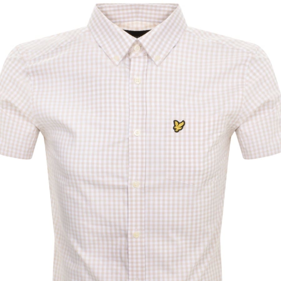 Image number 2 for Lyle And Scott Gingham Check Shirt White