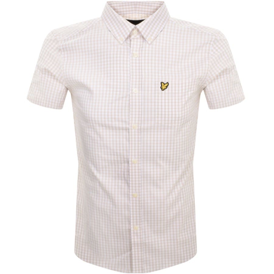 Image number 1 for Lyle And Scott Gingham Check Shirt White