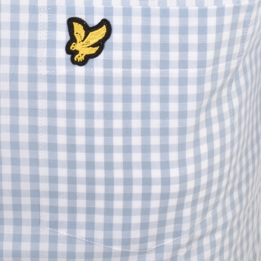 Image number 3 for Lyle And Scott Gingham Check Shirt Blue