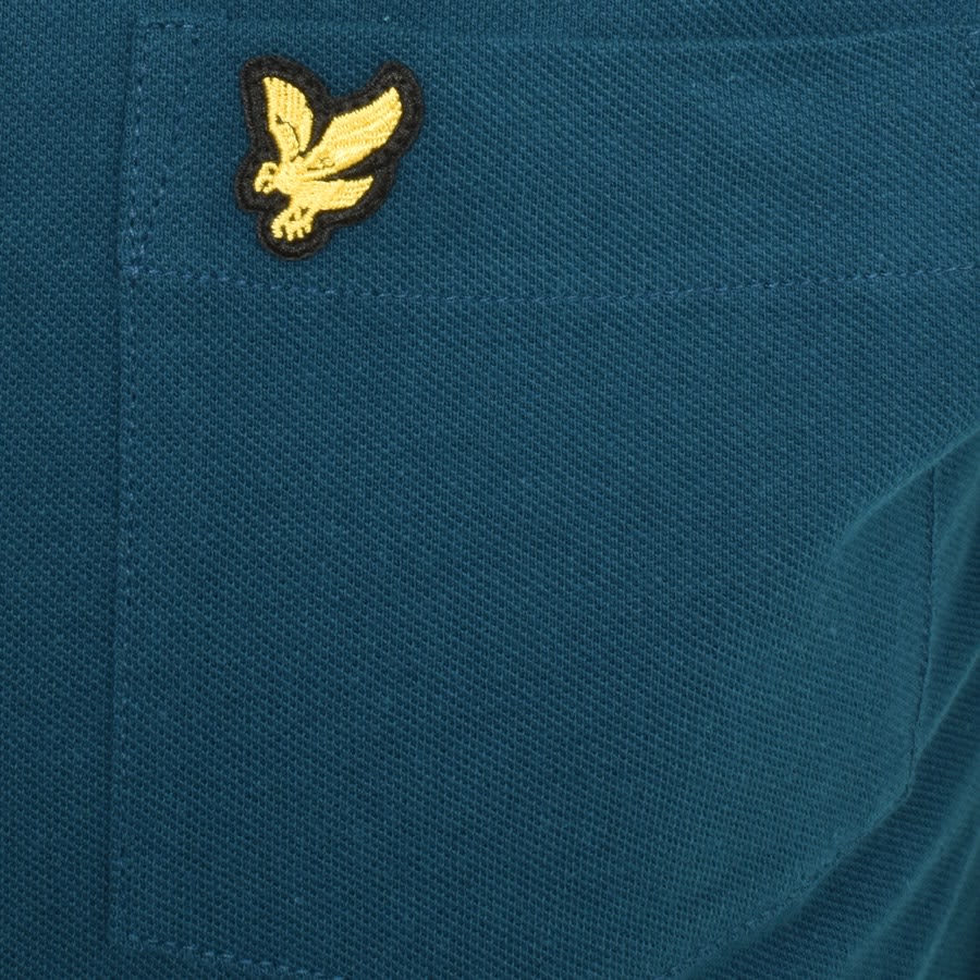 Image number 3 for Lyle And Scott Short Sleeve Pique Shirt Blue