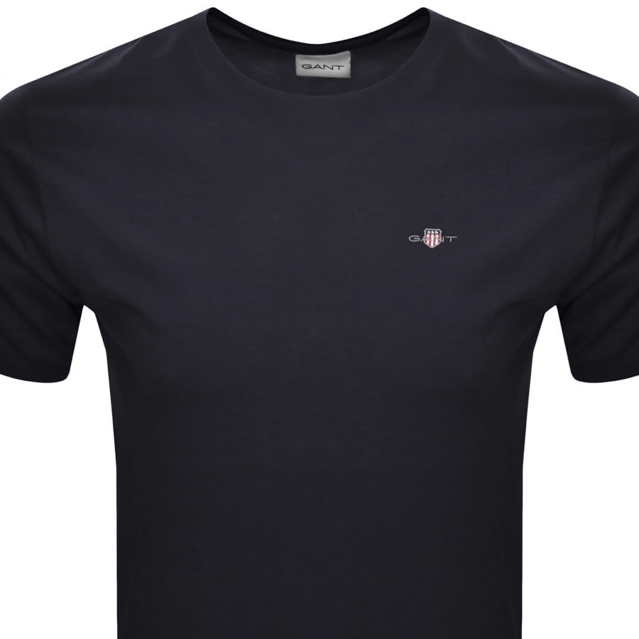 Image number 2 for Gant Regular Shield T Shirt Navy