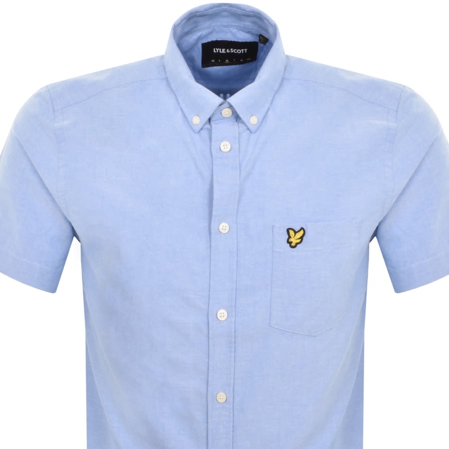 Image number 2 for Lyle And Scott Short Sleeve Shirt Blue