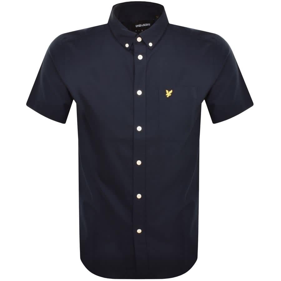 Image number 1 for Lyle And Scott Short Sleeve Shirt Navy