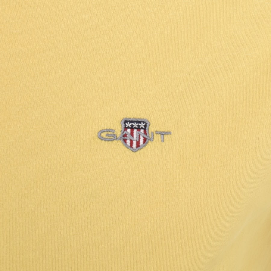 Image number 3 for Gant Regular Shield T Shirt Yellow