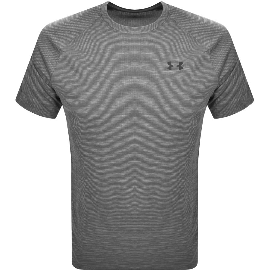 Image number 1 for Under Armour Tech Textured T Shirt Grey
