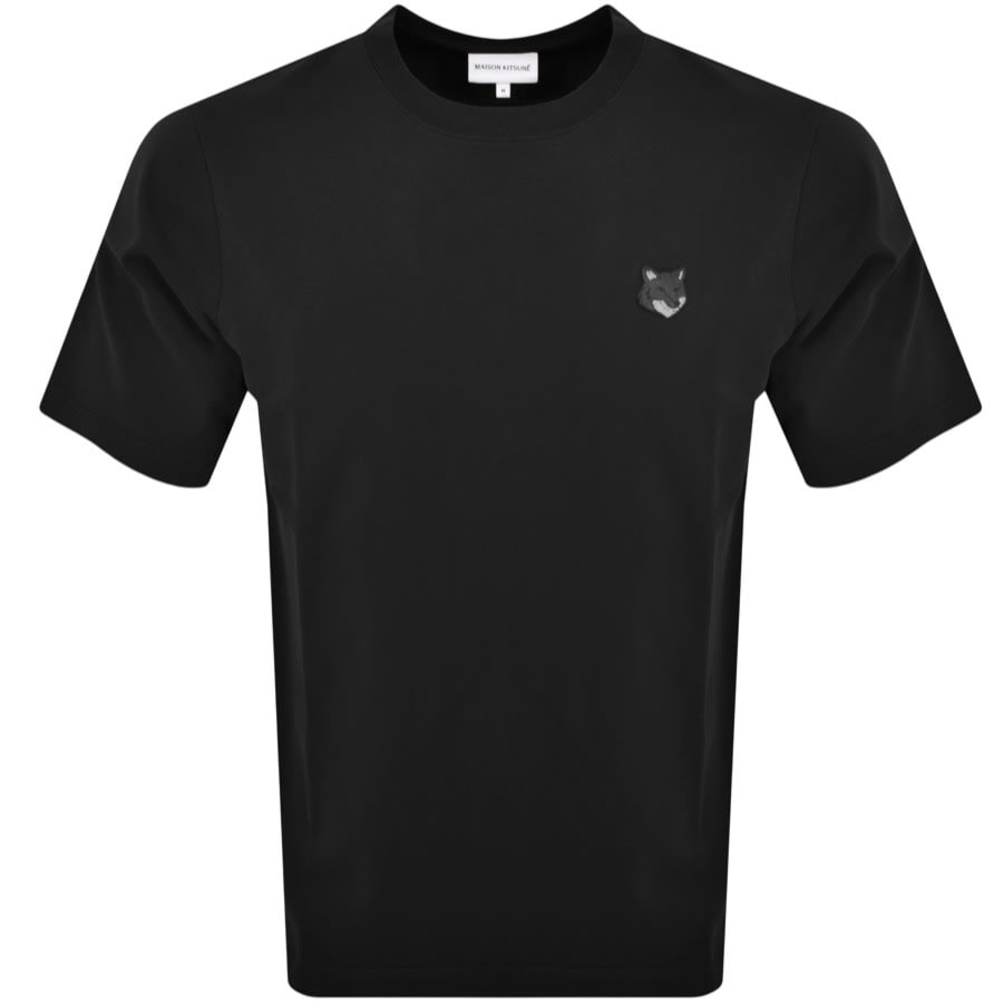 Image number 1 for Maison Kitsune Fox Head T Shirt Black