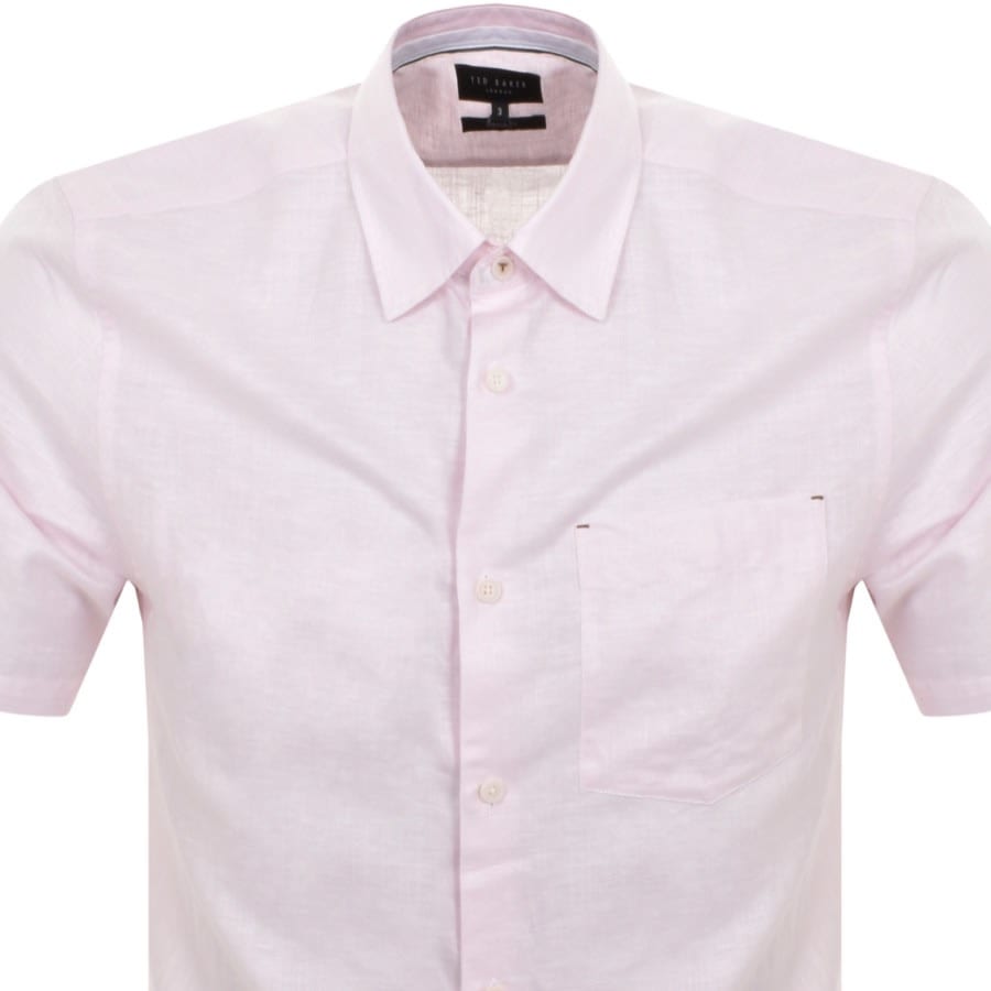 Image number 2 for Ted Baker Palomas Short Sleeved Shirt Pink