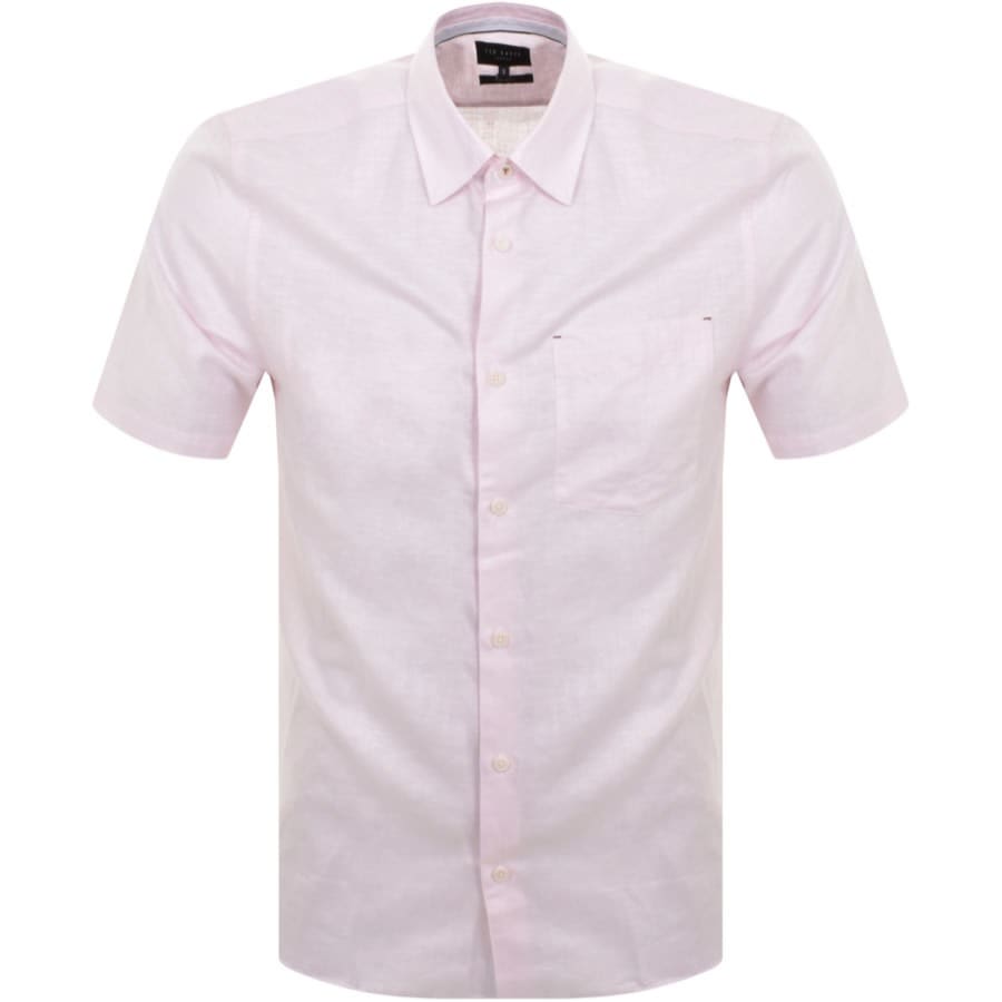 Image number 1 for Ted Baker Palomas Short Sleeved Shirt Pink