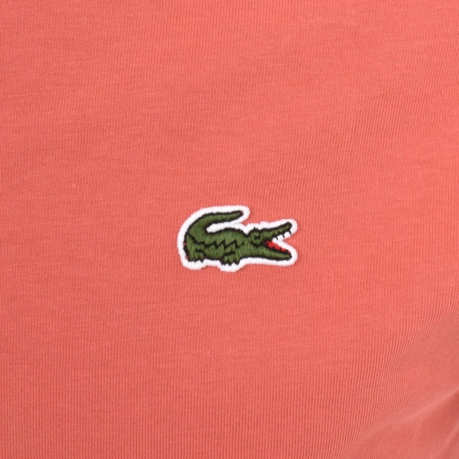 Image number 3 for Lacoste Crew Neck T Shirt Pink