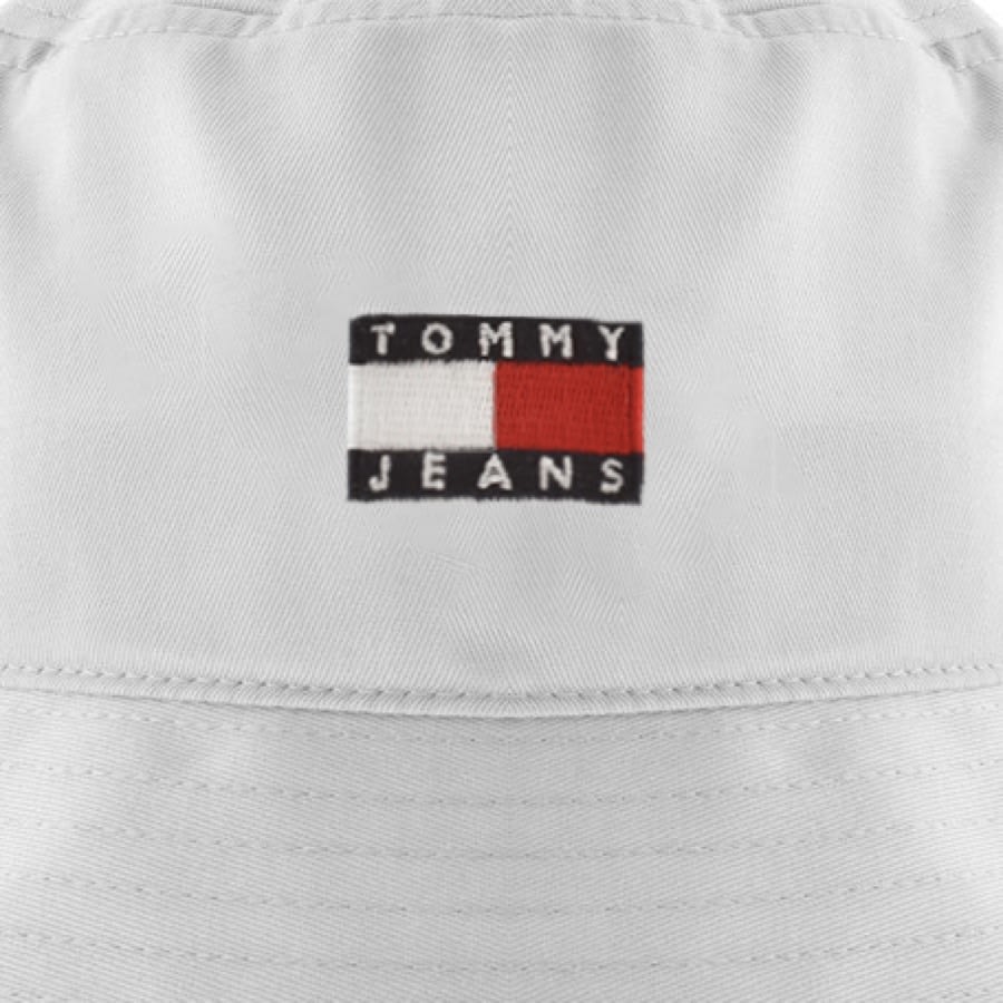Image number 3 for Tommy Jeans Flag Bucket Hat White