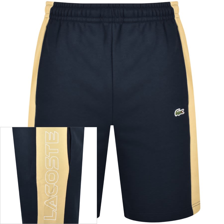 Image number 1 for Lacoste Colour Block Shorts Navy