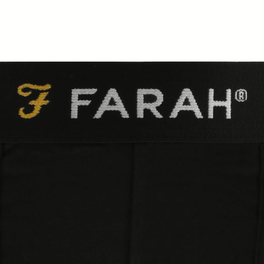 Image number 3 for Farah Vintage Saginaw 3 Pack Boxer Shorts Black