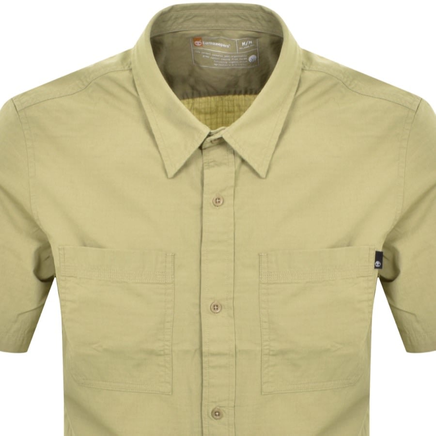 Image number 2 for Timberland Ripstop Short Sleeve Shirt Green