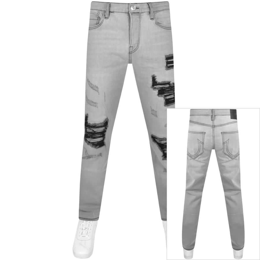 Image number 1 for True Religion Rocco Slim Fit Jeans Grey