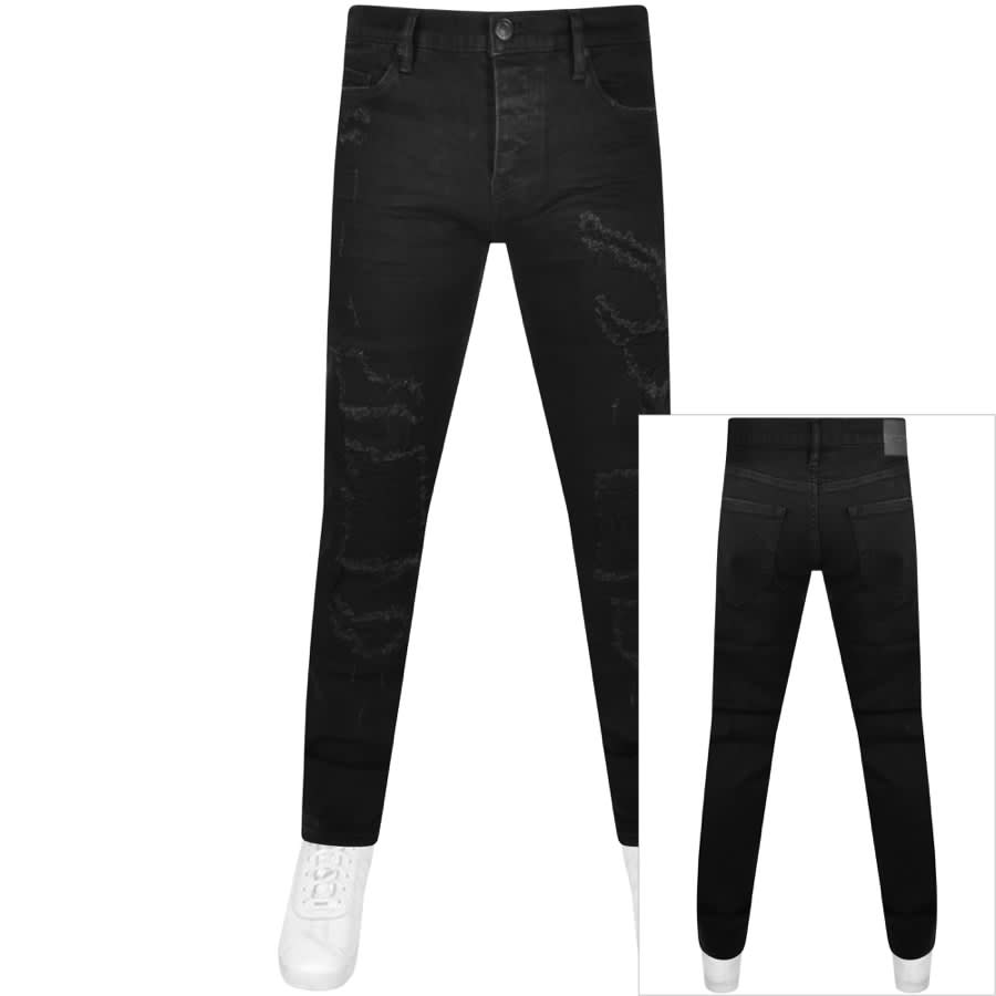 Image number 1 for True Religion Rocco Slim Fit Jeans Black