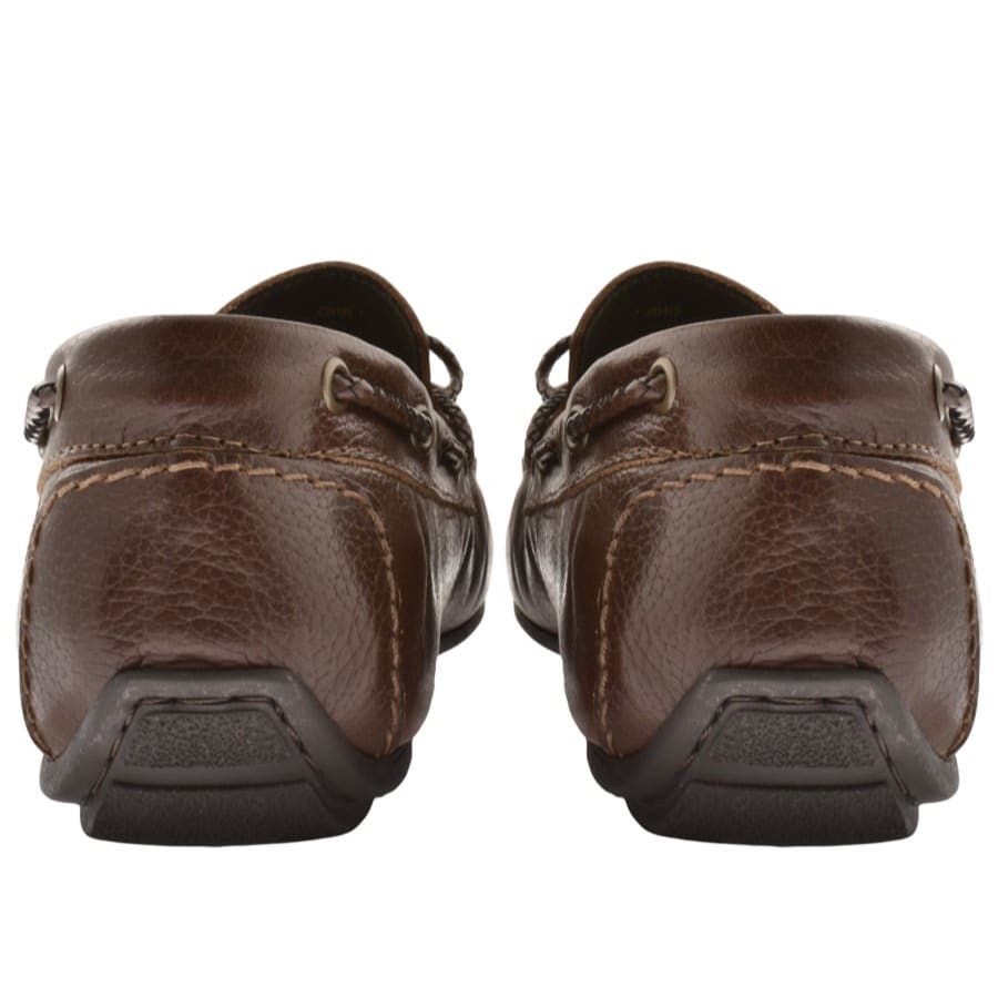 Image number 2 for Barbour Leather Jenson Shoes Brown