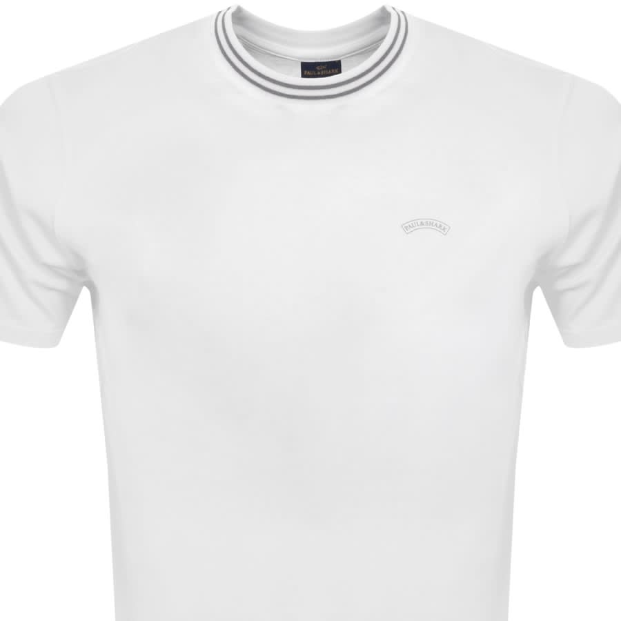 Image number 2 for Paul And Shark Short Sleeved Logo T Shirt White