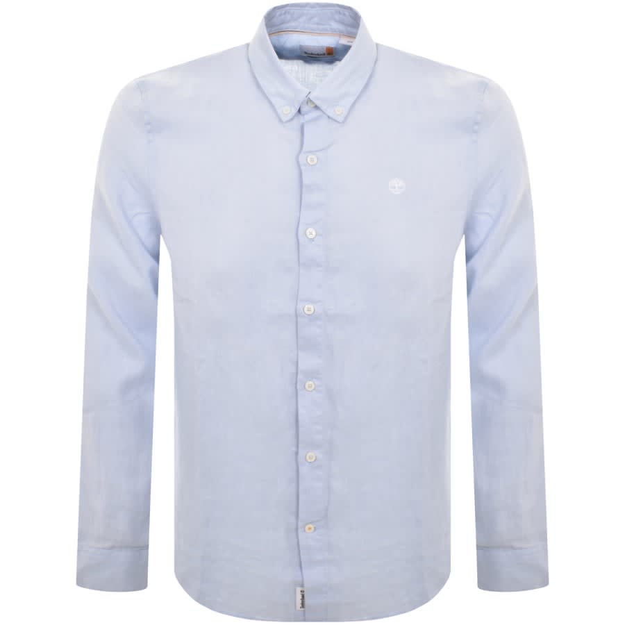 Image number 1 for Timberland Mill Brook Linen Shirt Blue