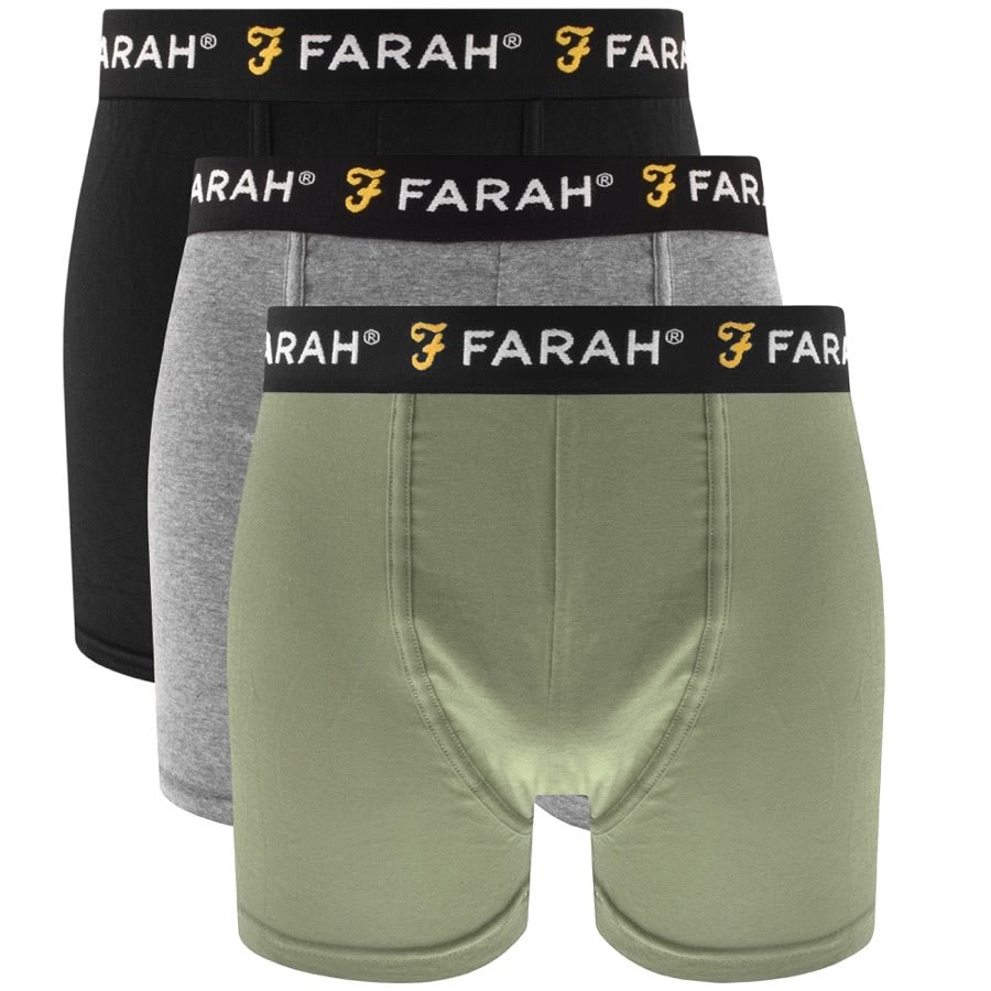 Image number 3 for Farah Vintage Renzo 5 Pack Boxer Shorts