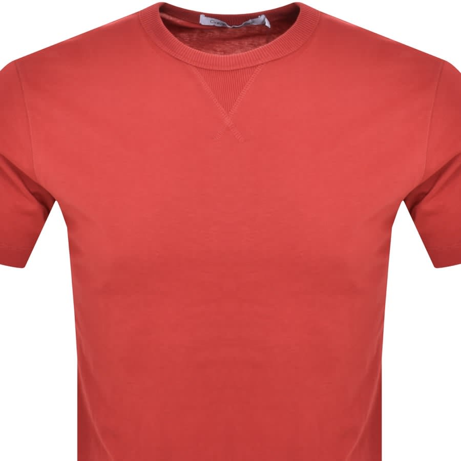 Image number 2 for Calvin Klein Jeans Logo T Shirt Red