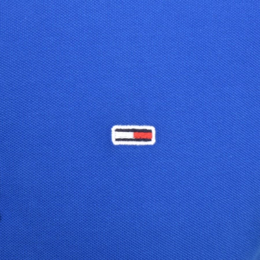 Image number 3 for Tommy Jeans Slim Placket Polo Shirt Blue